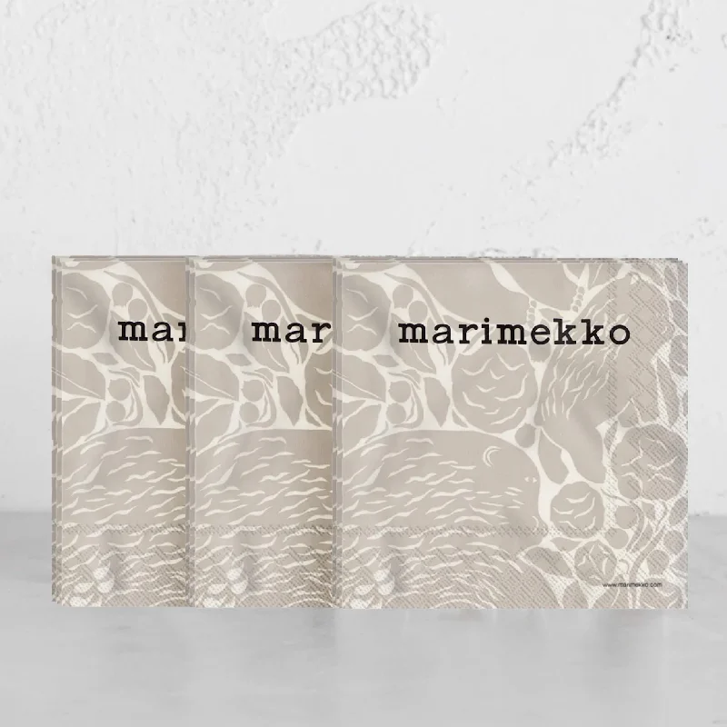 MARIMEKKO  |  KARHUEMO PAPER NAPKINS BUNDLE X3  |  LINEN