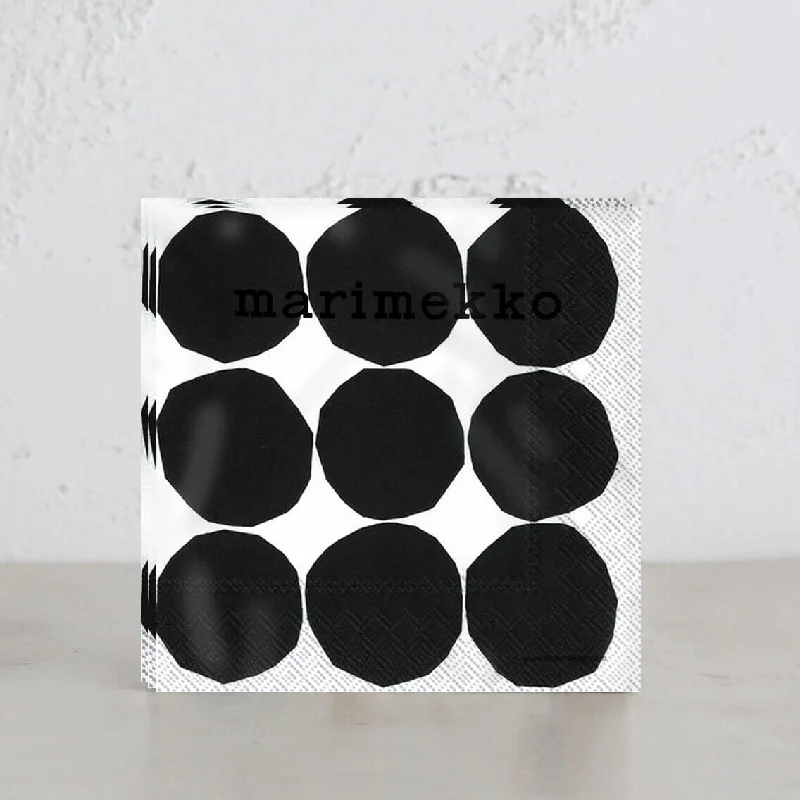 MARIMEKKO  |  KIVET PAPER NAPKINS | BLACK + WHITE