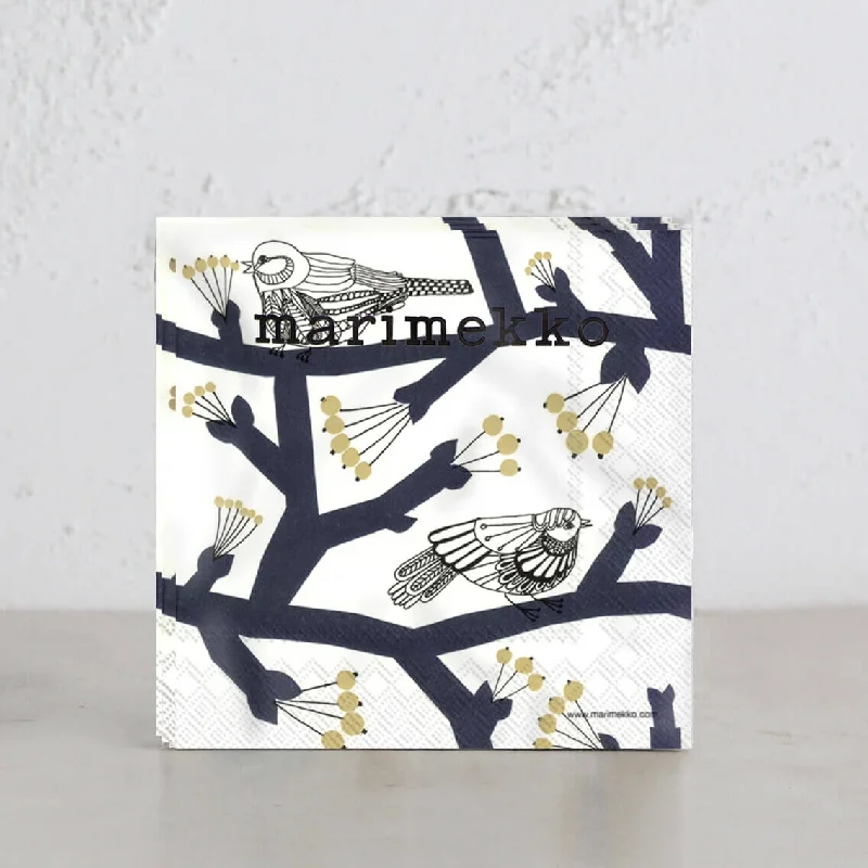 MARIMEKKO  |  PAKKANEN BIRD PAPER NAPKINS | NAVY