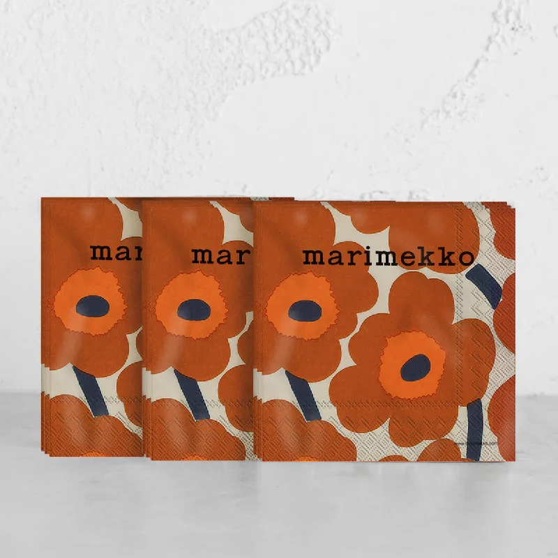 MARIMEKKO  |  UNIKKO PAPER NAPKINS BUNDLE X3  |  TERRACOTTA