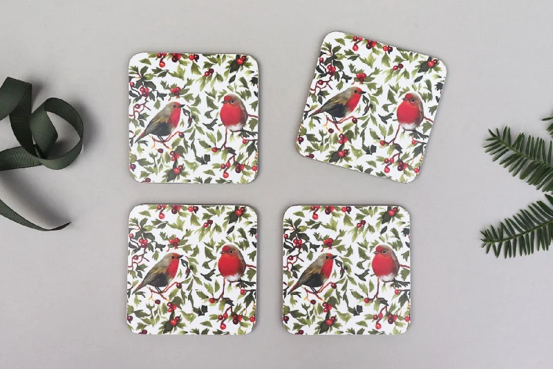 ROBIN COASTER SET OF FOUR