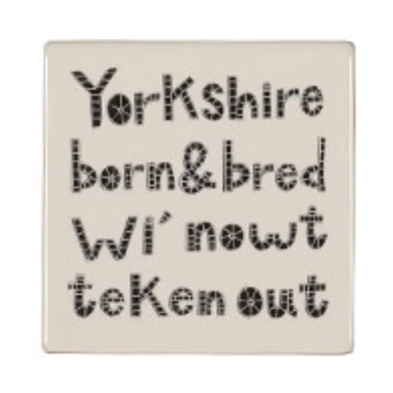 Yorkshire Born & Bred Ceramic Coaster