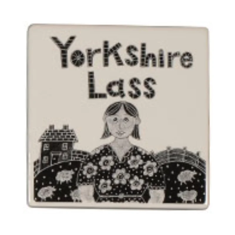 Yorkshire Lass Ceramic Coaster