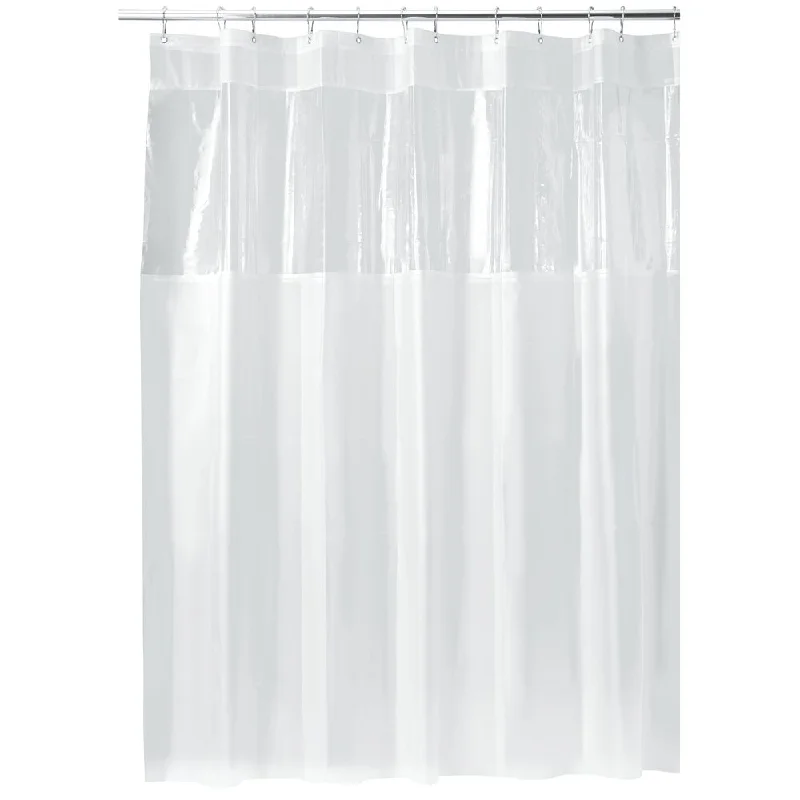 iDesign Hitchcock EVA Shower Curtain 72" x 72" in Clear