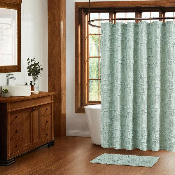 Kiva Sky Gray Shower Curtain