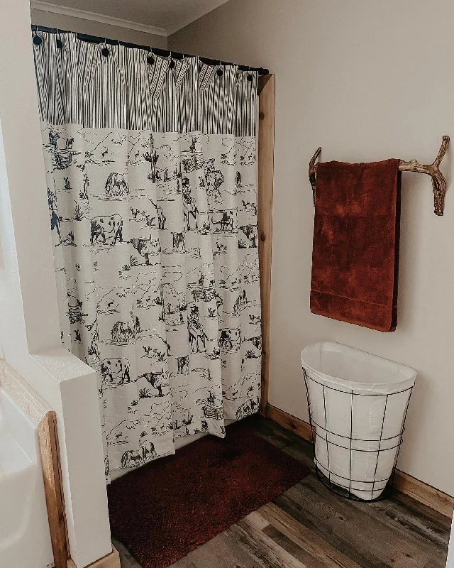 Paseo Ranch Western Shower Curtain