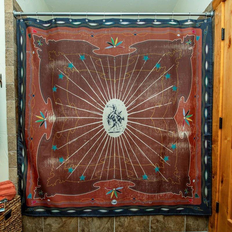 Western Bronc Shower Curtain