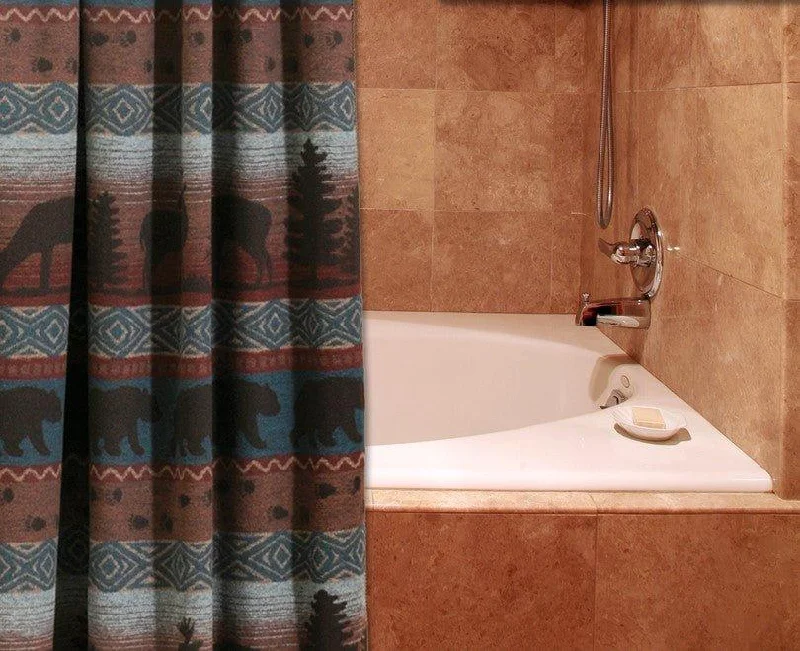 Wooded River Shower Curtains Collection