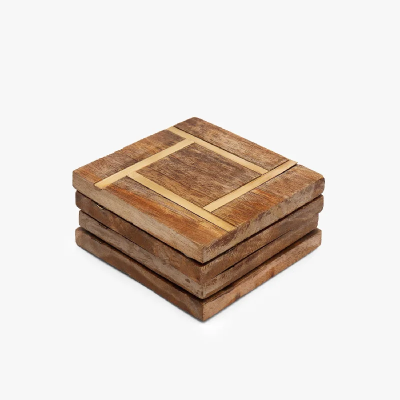 Nutty Nesters Coasters for Drinks (L-10 X W-10 X H-0.5 CM)