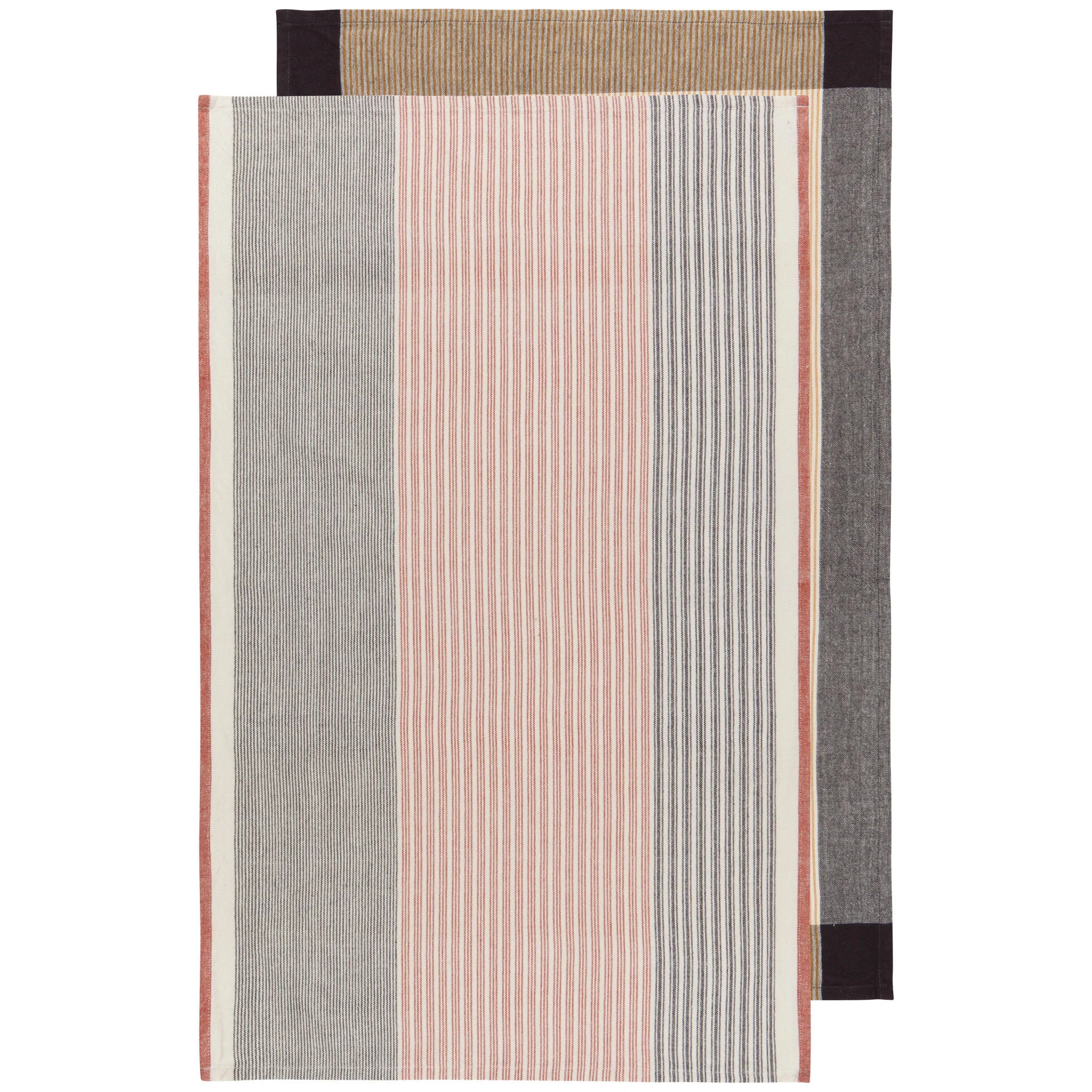 Danica Heirloom Cotton Dishtowel - Set of 2 / Shadow Array Stripe