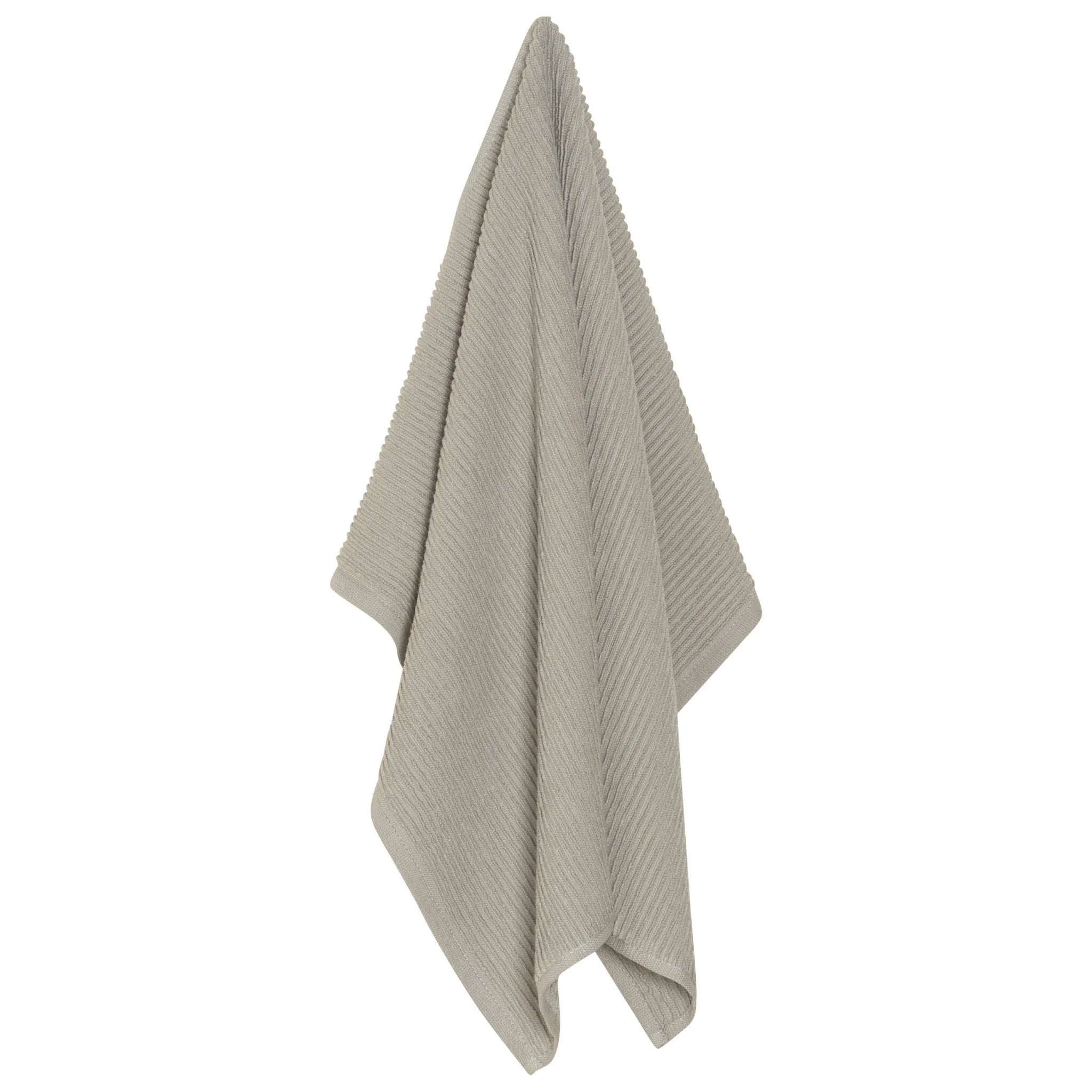 Danica Ripple Terry Cotton Dishtowel - London Gray