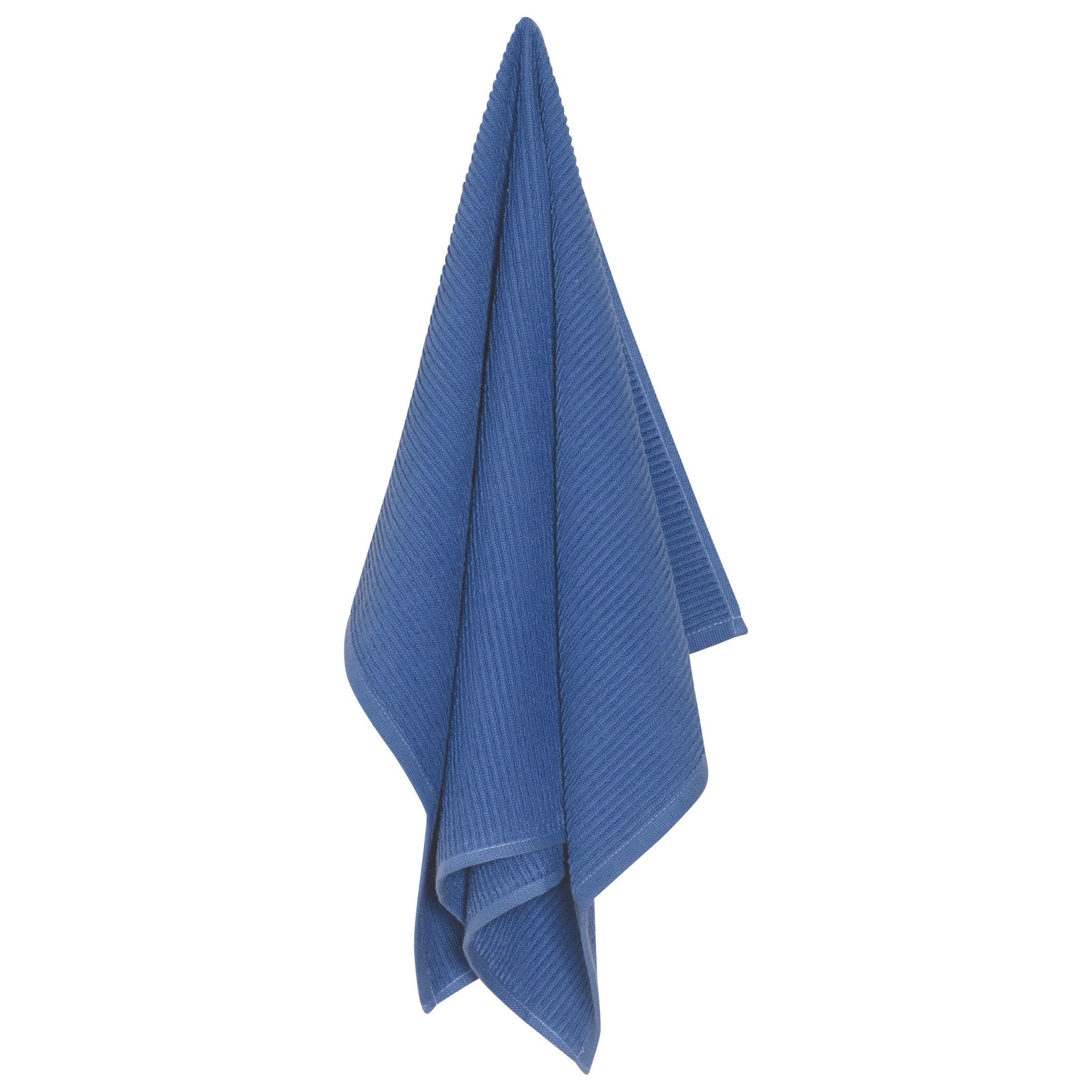 Danica Ripple Terry Cotton Dishtowel - Royal Blue