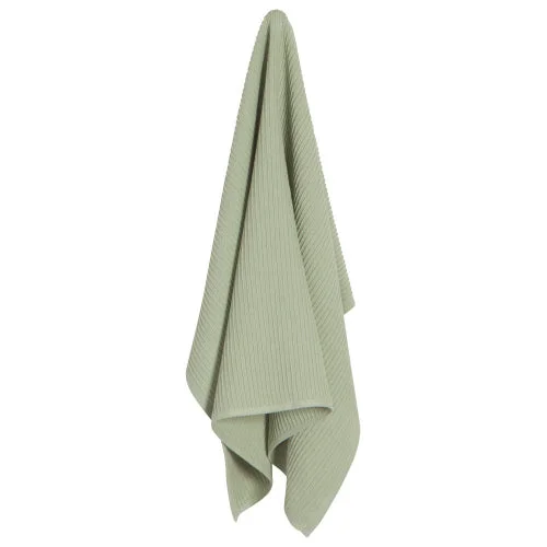 Danica Ripple Terry Cotton Dishtowel - Sage Green