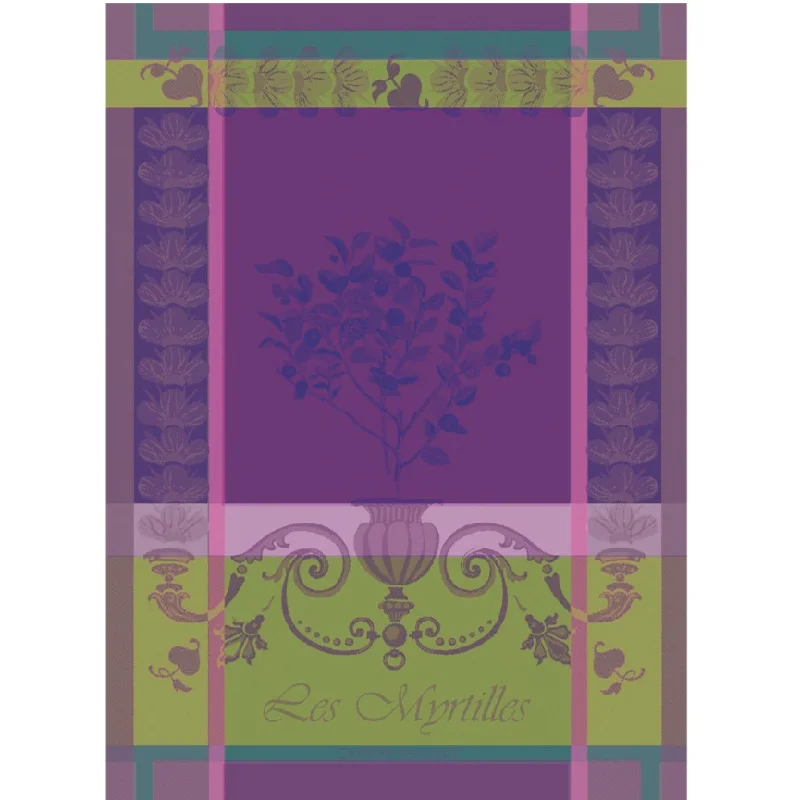 Garnier-Thiebaut Tea Towels - Myrtilles Violet