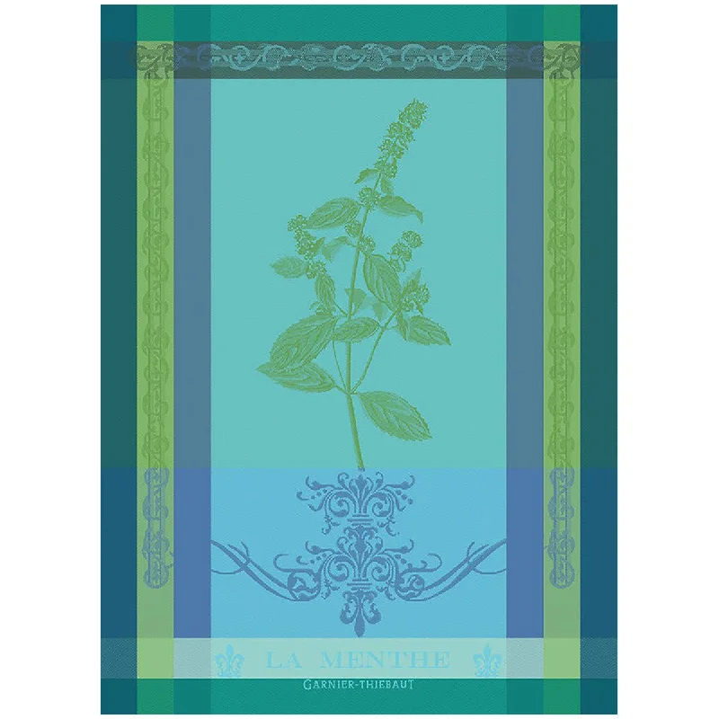 Garnier-Thiebaut Tea Towels - Brin de Menthe Chlorophylle