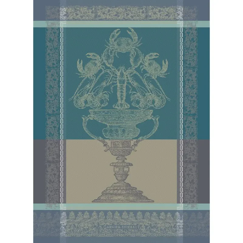 Garnier-Thiebaut Tea Towels - Coupe Fruits De Mer Turquoise