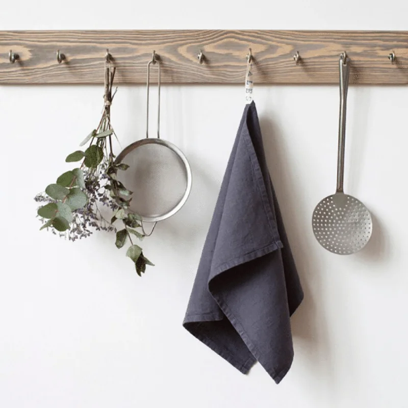 Linen Tales Linen Tea Towel - Dark Grey