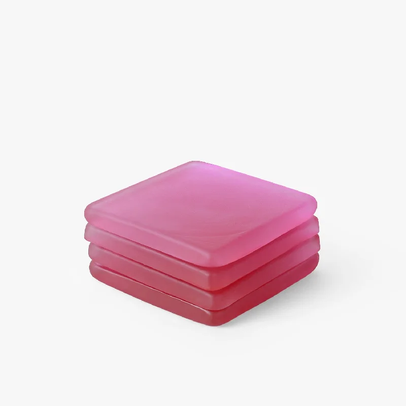 Passion Pink Square Coasters (10x10x1 cm)