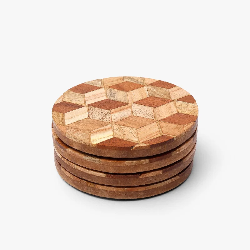 Sylvan Stringed Rhombus Coasters (10x10x1 cm)