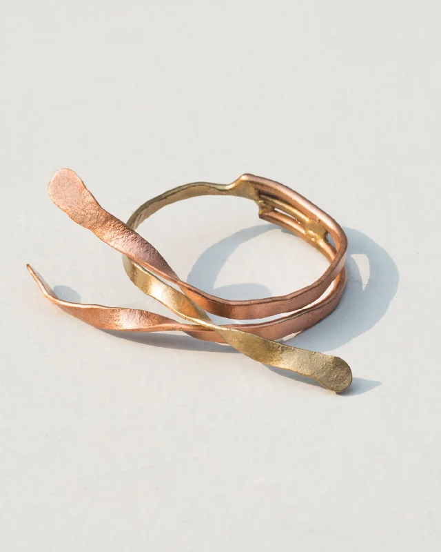 Copper & Brass Napkin Rings (Set of 4)