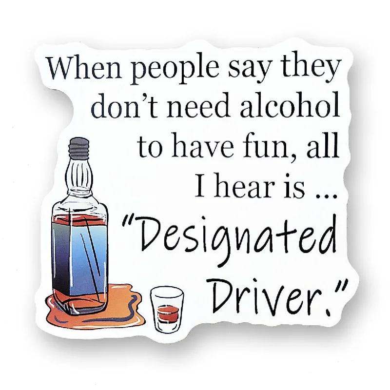 Designated driver sticker