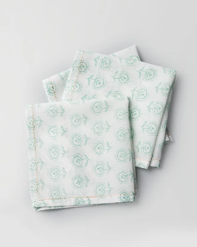 Hana Cocktail Napkins (Set of 6) - Jade