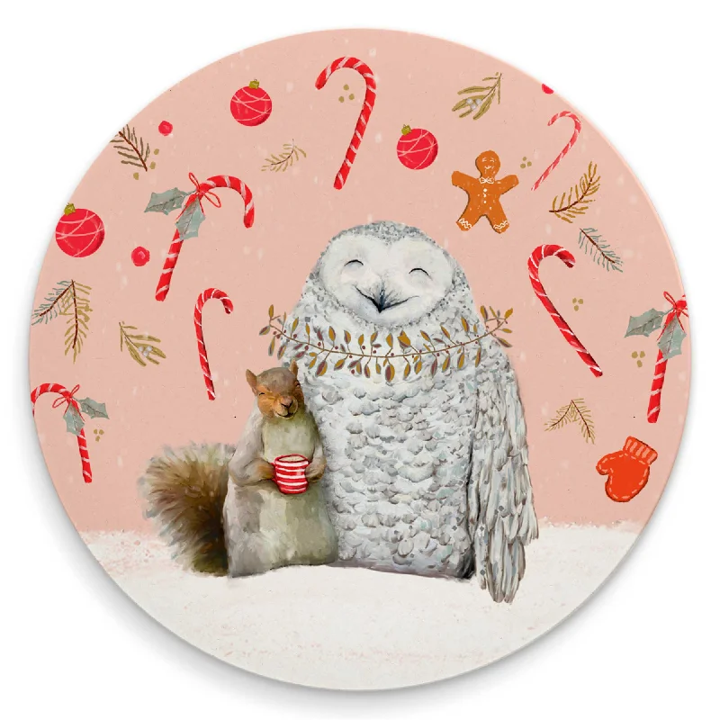 Squirrel And Owl Coasters