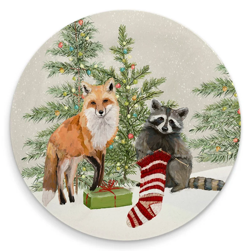 Fox And Raccoon Coasters