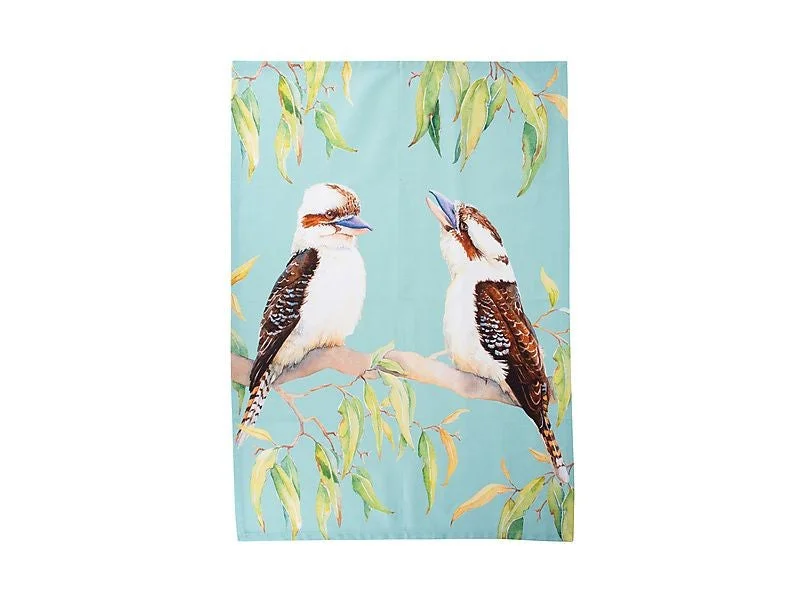 Maxwell & Williams Katherine Castle Bird Talk Tea Towel 50x70cm Kookaburras